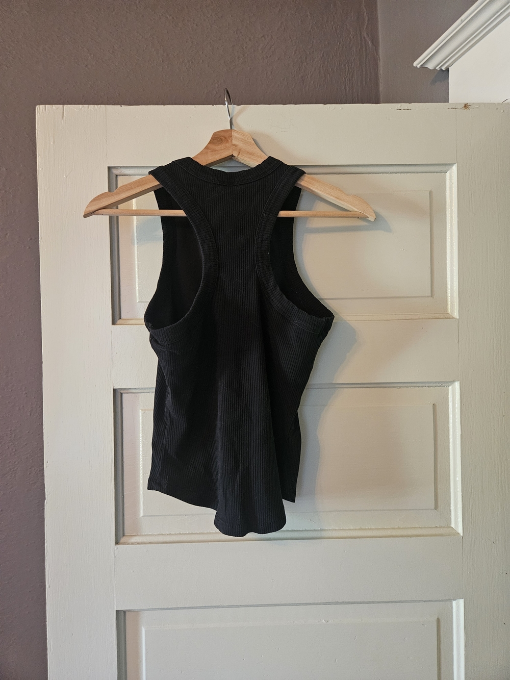 Fabletics Black Ribbed High-Neck Tank - Picture 2 of 2